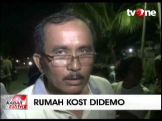 Rumah Kos di Demo Warga, Karena Sering Dijadikan Tempat Maksiat