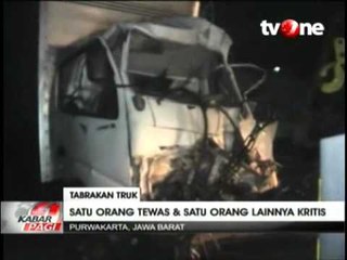 Dua Truk Saling Hantam di Tol Cipali, 1 Orang Tewas