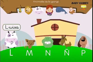 El Abecedario en español para niños - Aprende la letra L - El abecedario en español - Baby Games
