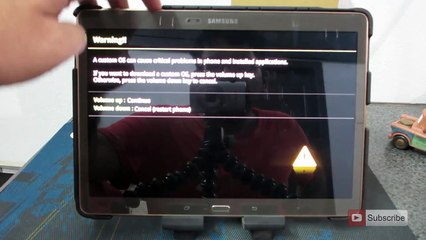 How to enter recovery mode and download mode on Samsung Tab S 10.5 T800