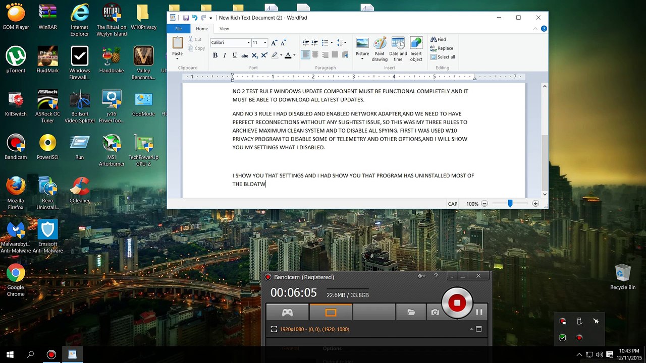 New enchanced method to disable Win 10 spying