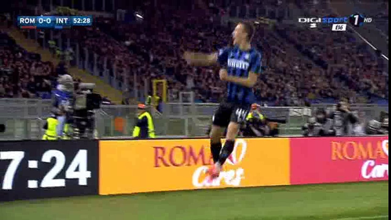 Ivan Perisic Goal HD -  AS Roma 0-1 Inter - 19-03-2016