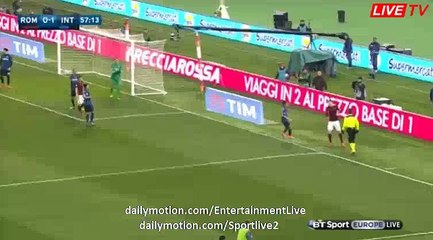 Edin Džeko Incredibe MISS - Roma 0-1 Inter Serie A