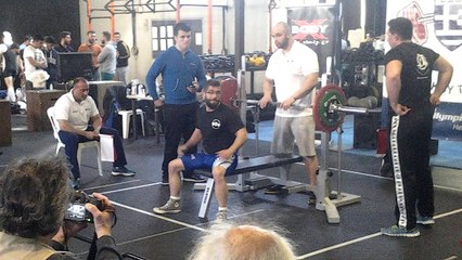 Hellenic Challenge II, 1st attempt Bench 100kg, Open -75kg