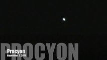 Procyon from Earth - 3 Nov 2011 UFO Orb Elenin Planet X Nibiru Blue Star Kachina