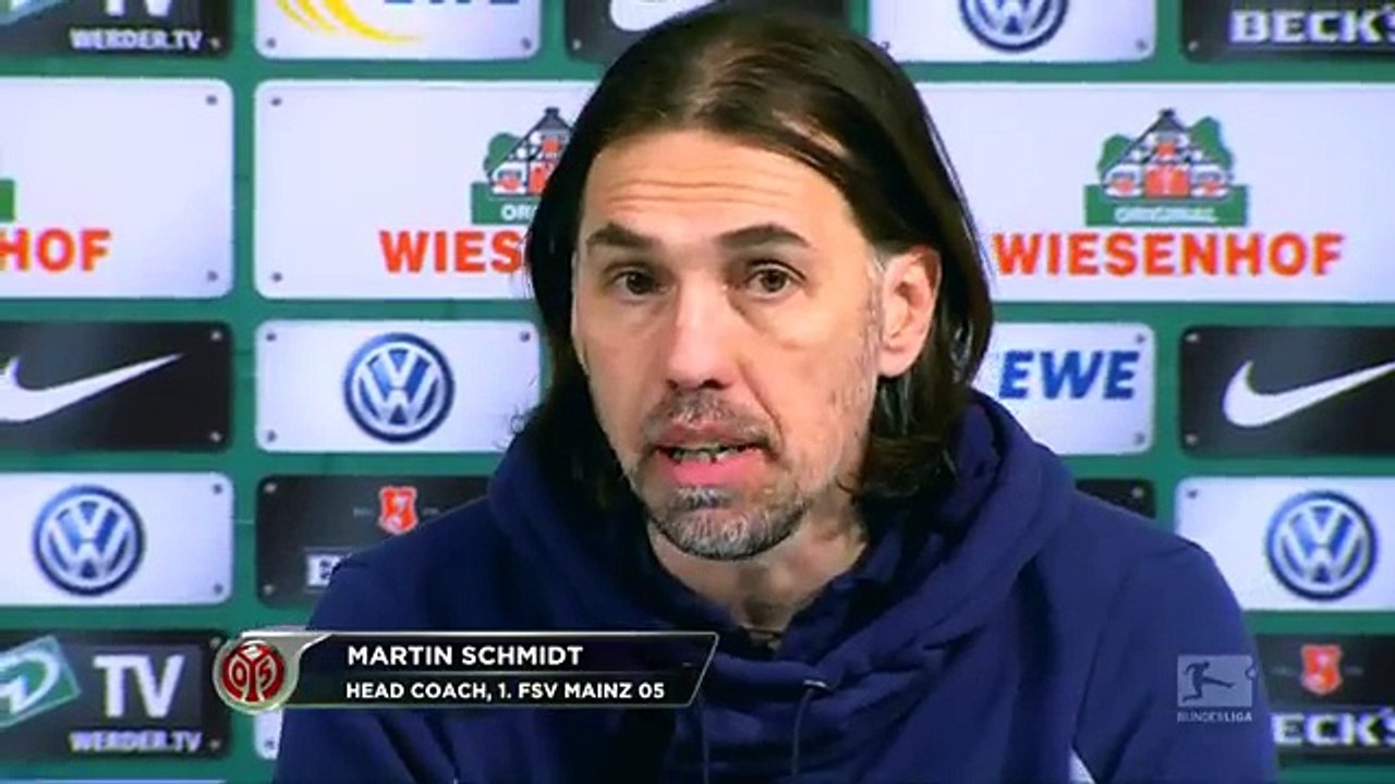 Martin Schmidt nach Bremen: 'Brutal verausgabt!' | Werder Bremen - FSV Mainz 05 1:1