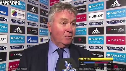 Chelsea 2-2 West Ham - Guus Hiddink Post Match Interview - Pleased By Entertaining Game