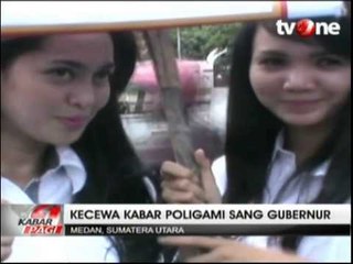 Tolak Poligami, Belasan Model Cantik Demo di Kantor Gubernur