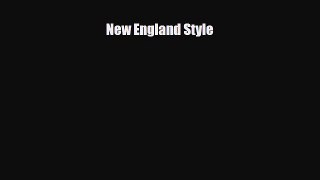 Download New England Style Free Books