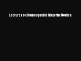 Download Lectures on Homeopathic Materia Medica  EBook