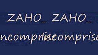 Zaho - Incomprise