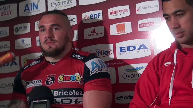Rugby Top 14 - Pierrick Gunther après Oyonnax - Agen
