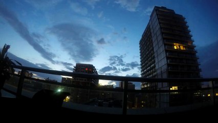 Time-lapse: A Saturday sunrise on sixth floor in downtown Toronto HD