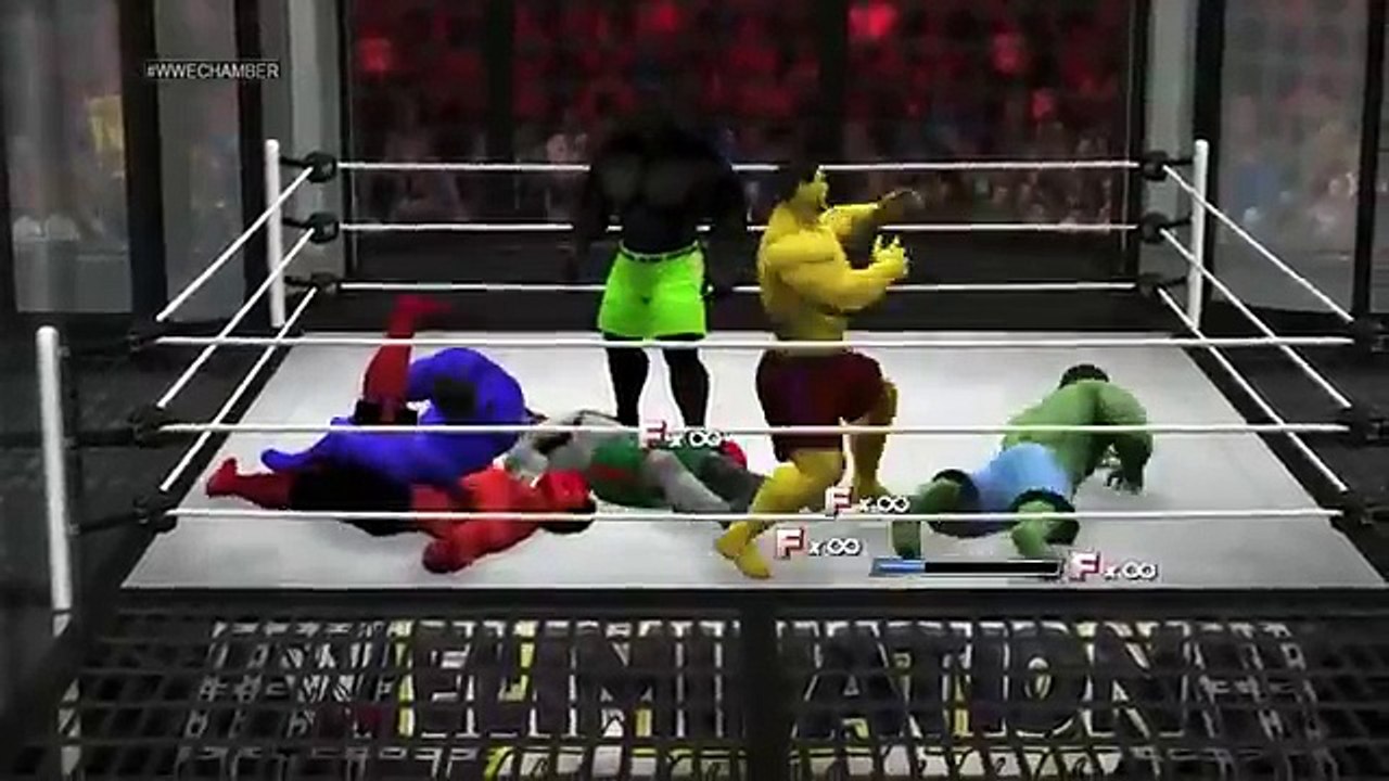 HULK VS RED HULK VS BLUE HULK VS GREY HULK VS YELLOW HULK VS BLACK HULK BATTLE OF HULKS WWE 2K15