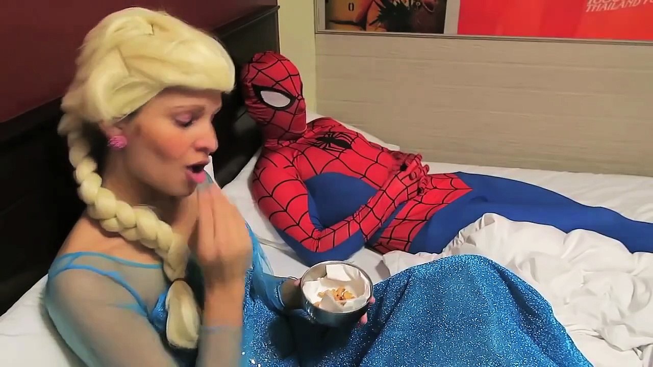 FROZEN ELSA vs GHOST SPIDERMAN - Funny Superhero Movie in Real Life