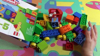 Déballons Lego set. Lego train. Etudions les chiffres avec Lego