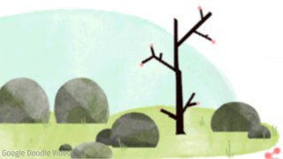 First day of spring 2016 Google Doodle