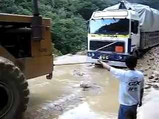 Truck Stuck In A Mud In The Middle Of The Rain Forest [3D Low, 240p]