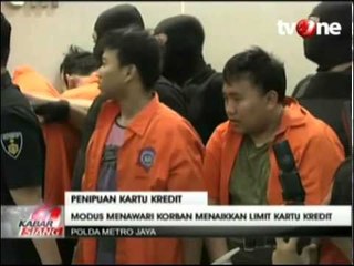 Kepolisian Bongkar Sindikat Penipuan Kartu Kredit