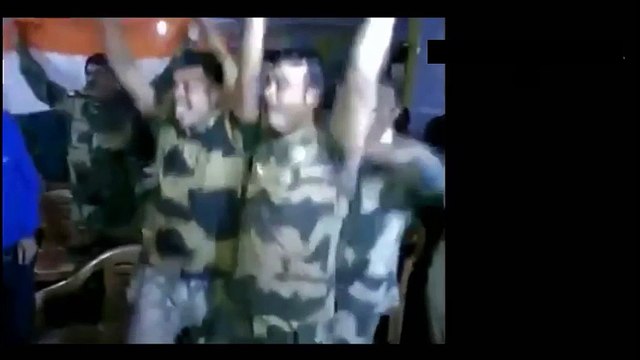 BSF Soldiers Celebrating After India Wins Over Pakistan In World Cup T20 Match On 18th March 2016 - 2