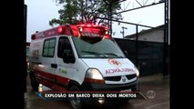 Explosão de barco deixa dois mortos em Belém