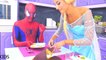 Spiderman vs Frozen Elsa Prank Challenge, Joker Poo and Fart Fun Superheroes Movie In real Life
