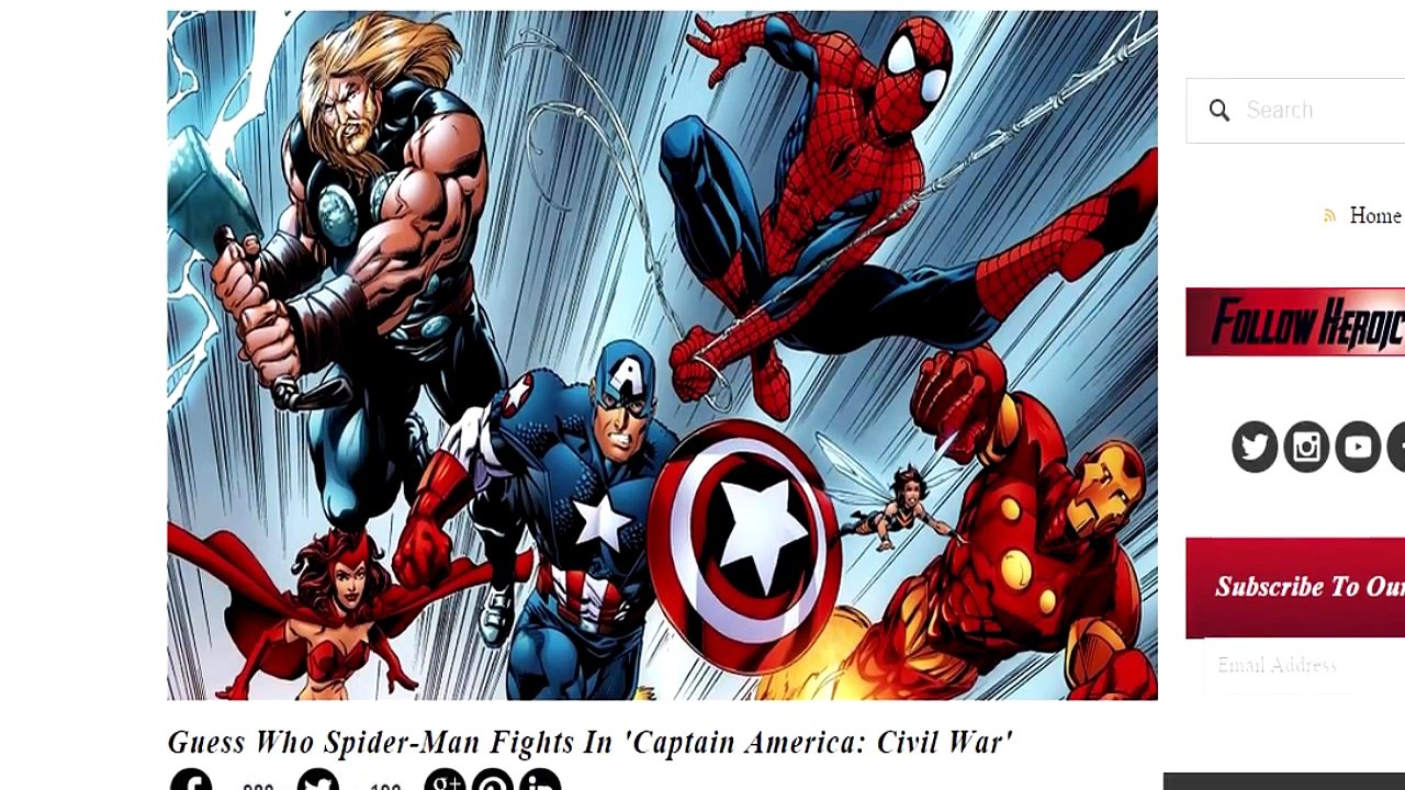 Captain America: Civil War Spider Man VS Captain America!?
