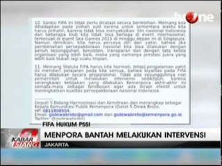 Menpora Nilai Adanya Kejanggalan Sanksi FIFA pada PSSI