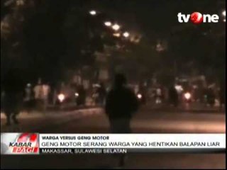 Warga Bubarkan Aksi Balapan Liar Yang Meresahkan