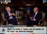 Macri te invita a estar con un suéter en tu casa asi ahorrás energía