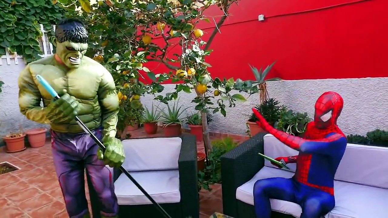 Spiderman Vs Hulk | Water Balloon Fight In Real Life | Superheroes Life L.T