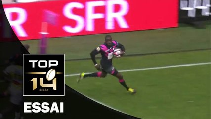 TOP 14 - Stade Français - La Rochelle : 33-20 Essai 2 Djibril CAMARA (PAR) J13 - Saison 2015/2016