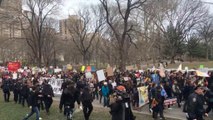 Trump protesters march through New York