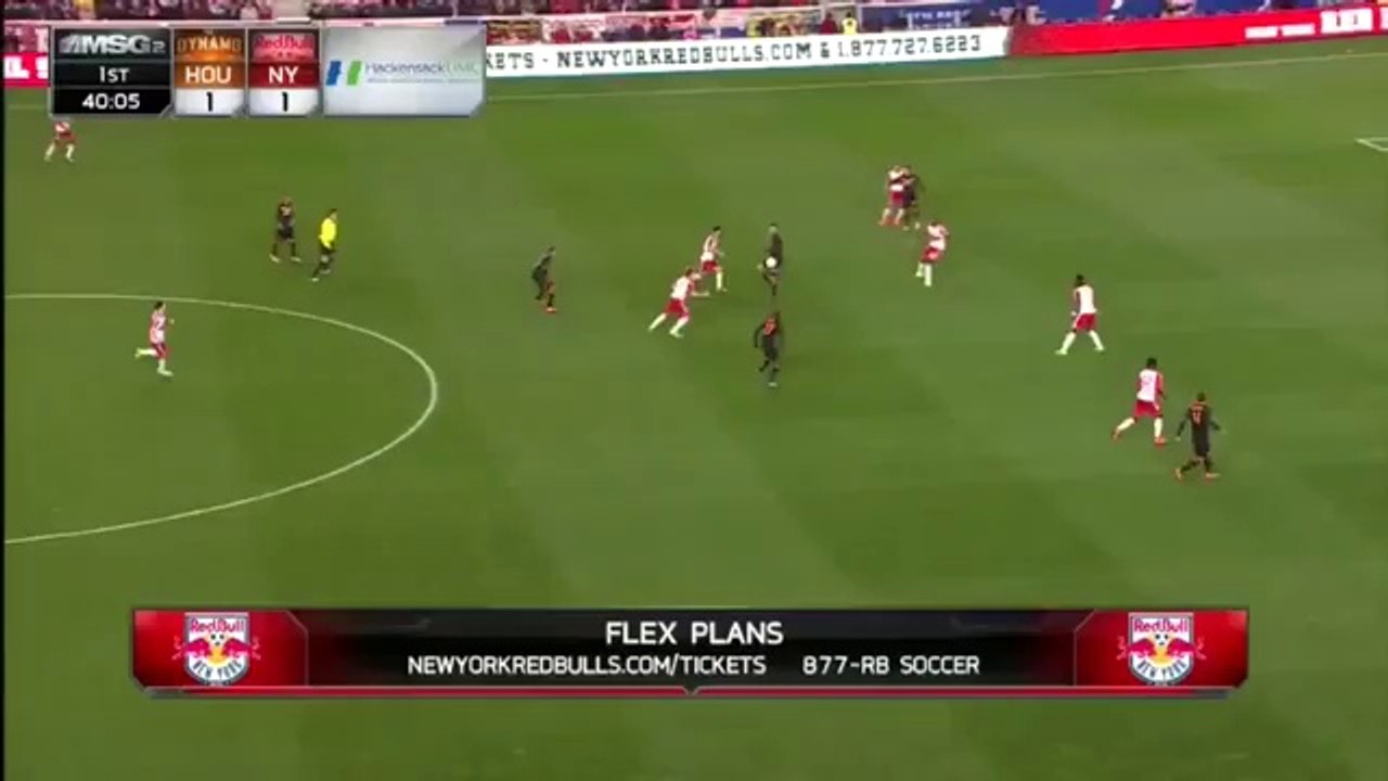 GOAL: Will Bruin takes advantage of Zubar's mistake to get his second goal - New York Red Bulls vs. Houston Dynamo - MLS 19/03/2016