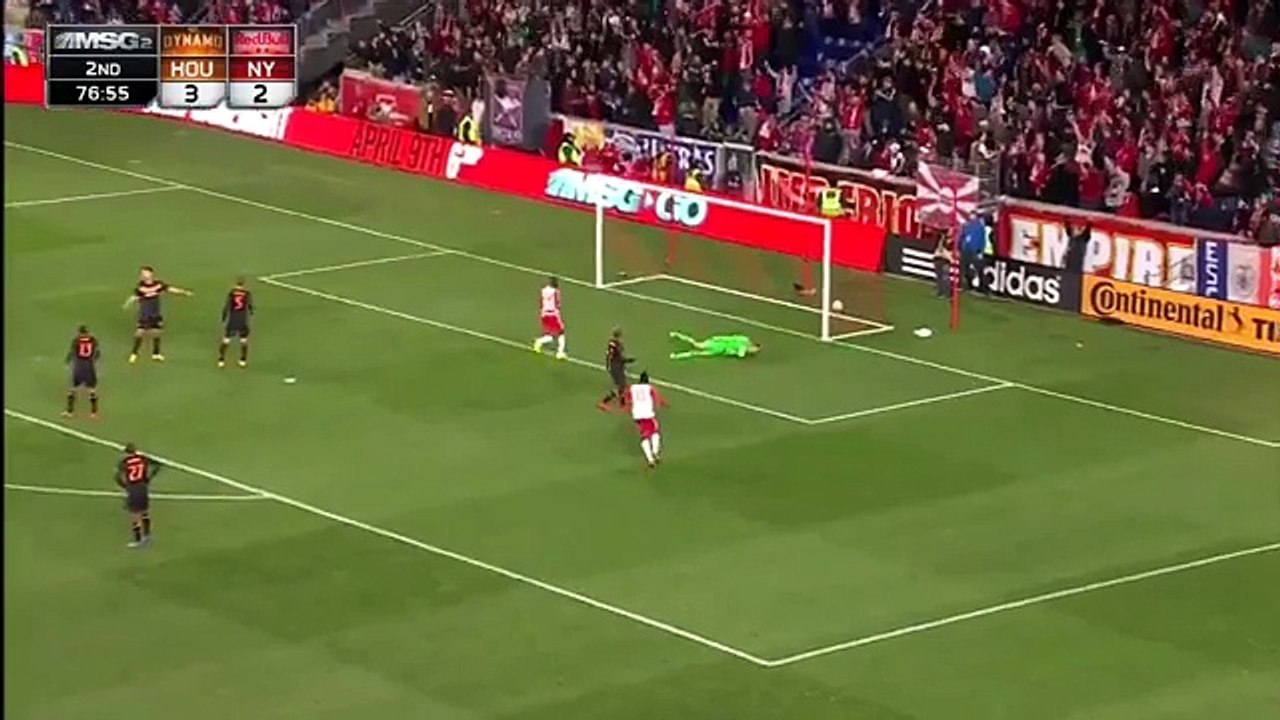 GOAL: The Red Bulls equalize once again thanks to Felipe - New York Red Bulls vs. Houston Dynamo - MLS 19-03-2016