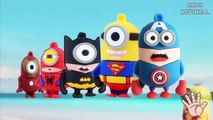 Minions Hulk Finger Family Rhymes | Minions Spiderman Cartoons Finger Family Children Nurs