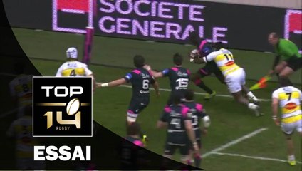 TOP 14 - Stade Français - La Rochelle : 33-20 Essai 1 Djibril CAMARA (PAR) J13 - Saison 2015/2016