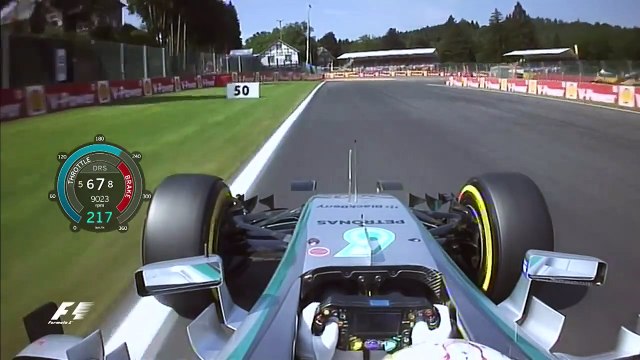 Lewis Hamilton Q3 Pole Position Lap Belgian GP 2015