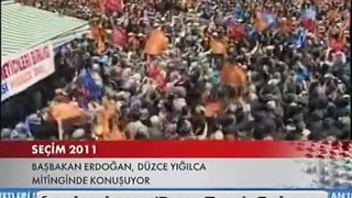 Başbakan Erdoğan Düzce Yığılca Mitinginde Konuşuyor.