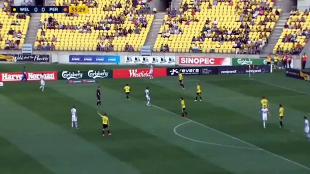 Wellington Phoenix vs Perth Glory FC Andy Keogh Goal Australian A-League 20-03-2016 HD