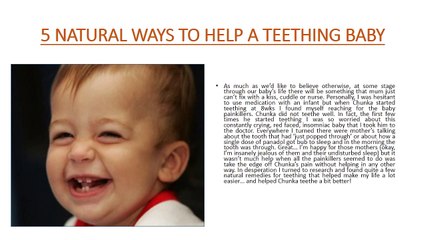 5 NATURAL WAYS TO HELP A TEETHING BABY