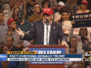 TV sets no longer made in America? Trump says no