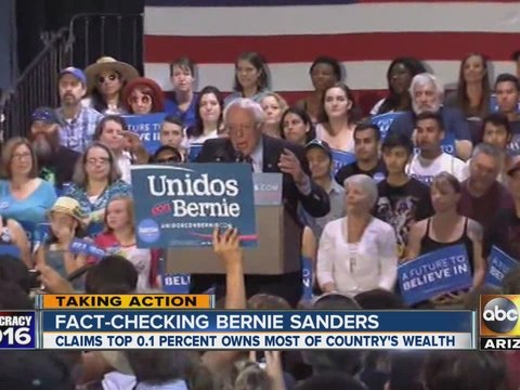 Fact checking Bernie Sanders on wealth comment