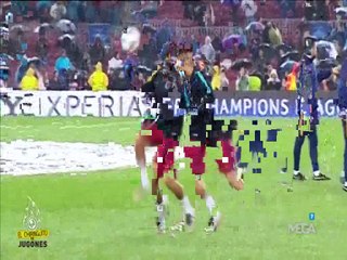 El show de freestyle de Neymar en el calentamiento antes del partido ante Arsenal