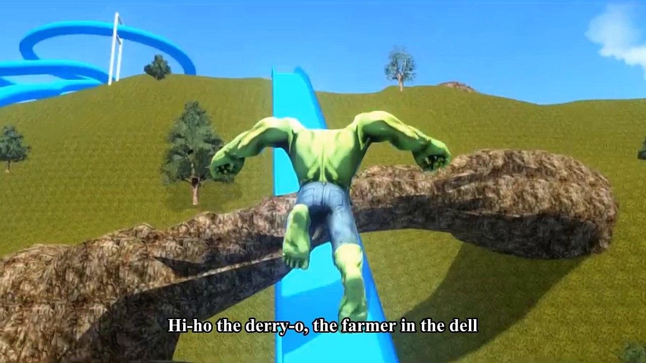 Spiderman Car For Kids - The Farmer in the Dell - Green, Orange and Pink For The Incredible