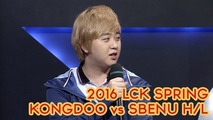 2016 LCK Spring - W10D4: Kongdoo Monster vs SBENU Sonicboom Highlights