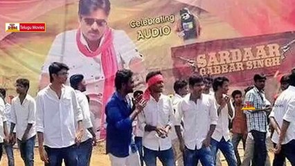 Fans Hungama @ sardaar Gabbar Singh Audio Function ||  Pawan Kalyan ,Kajal Agarwal (FULL HD)