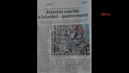 İstanbul'daki Canlı Bomba Saldırısı Avrupa Basınında....