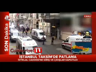"Nişantaşı'nda patlama" haberini A Haber yaymış