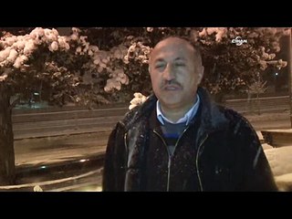 Erzurum güne karla merhaba dedi